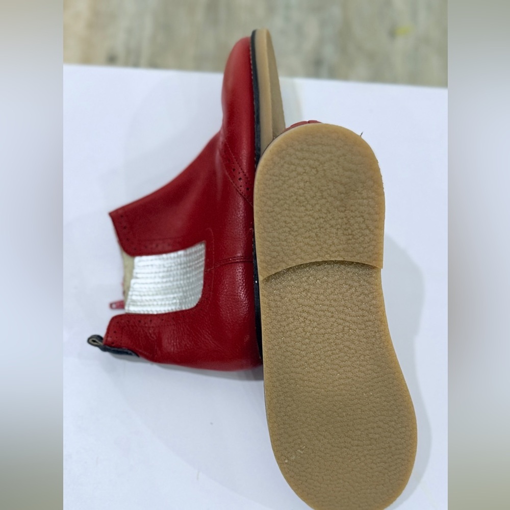 Chelsea Red Ankle Booties